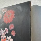 Bouquet de fleurs huile sur toile signé