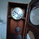 Wooden clock art deco style