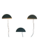 Set of three cream metal wall lights by Nordlux, 1980s, Sweden.
