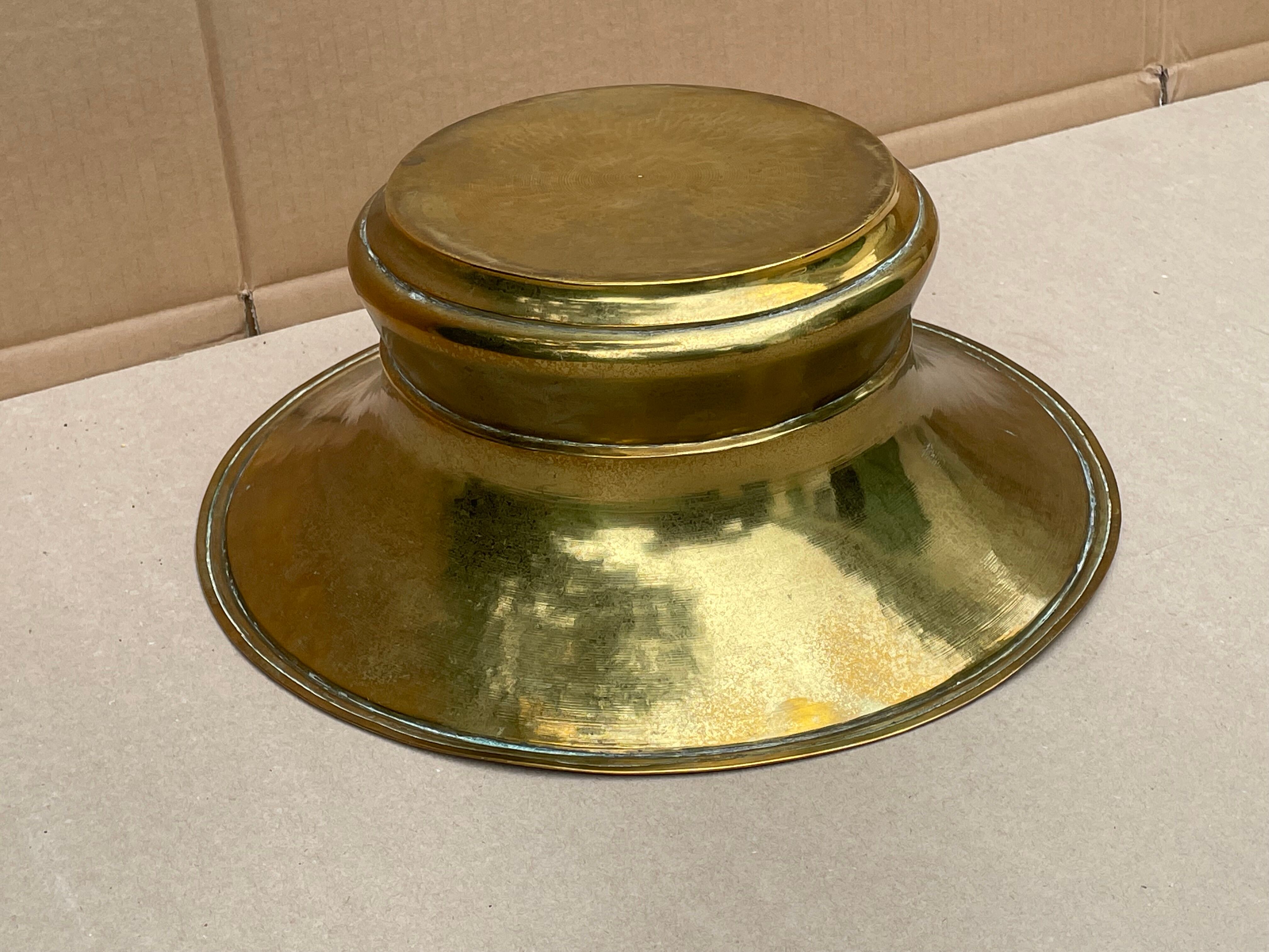 Old copper pot cover - decoration