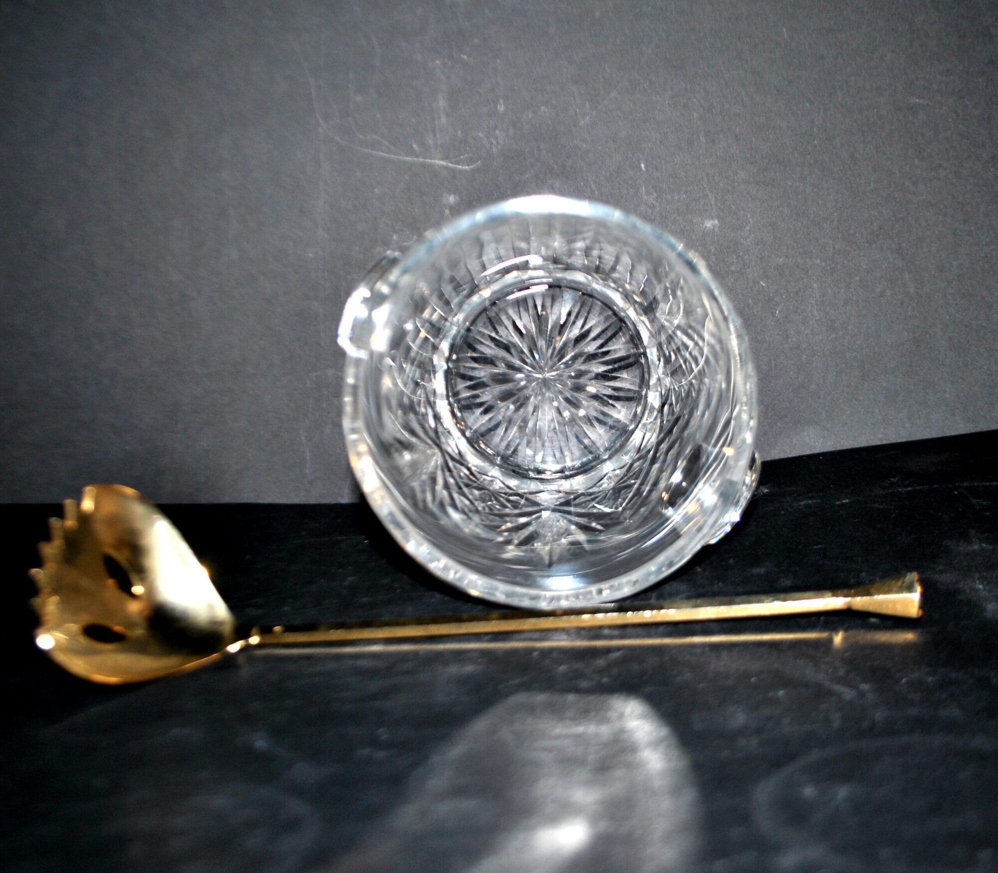 Cut crystal ice bucket Saint-Louis model Massenet H12cm