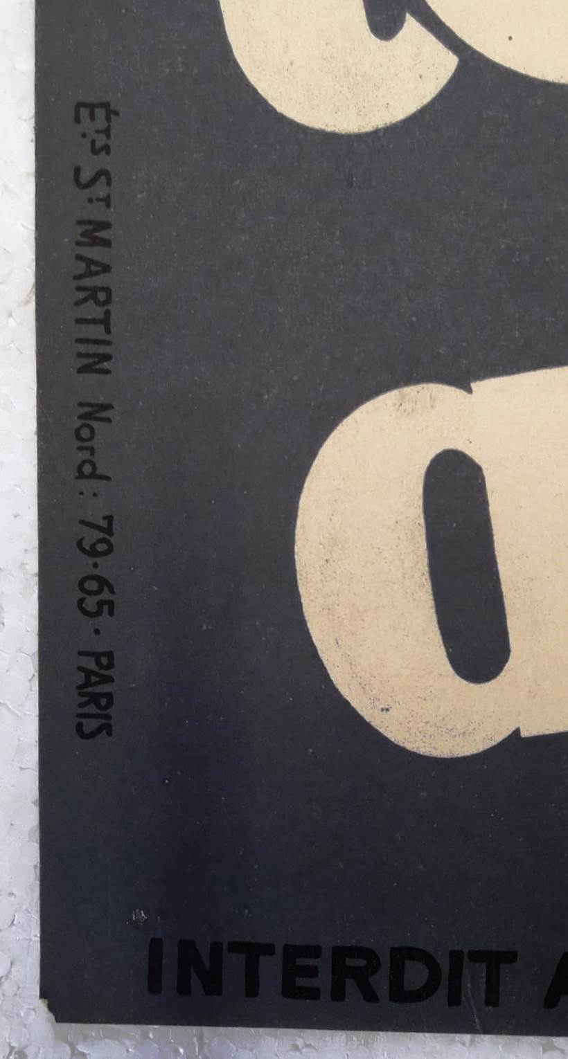 Movie poster "Don't Touch Grisbi" 1954 Jean Gabin