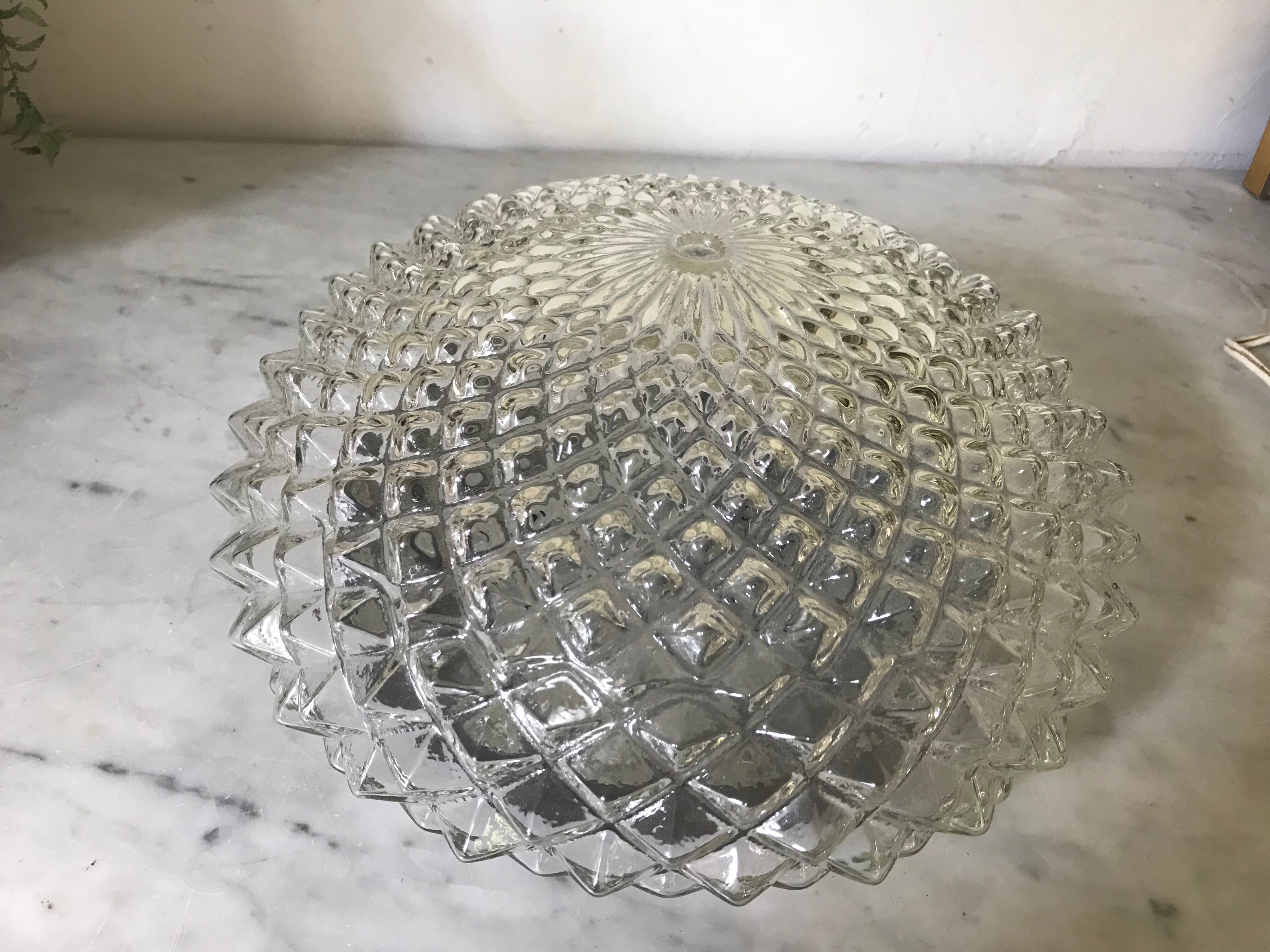 Vintage glass urchin 25 cm