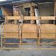 Bench cinema or theatre chairs in iron and solid wood - circa 1930