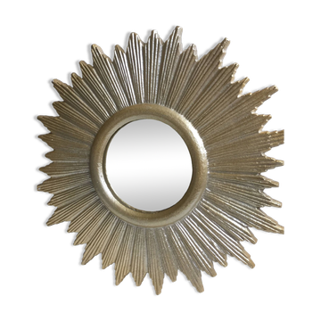 Golden wall sun mirror design baroque modern contemporary style