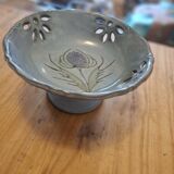 Ceramic Salad Bowl Vallauris thistle decoration
