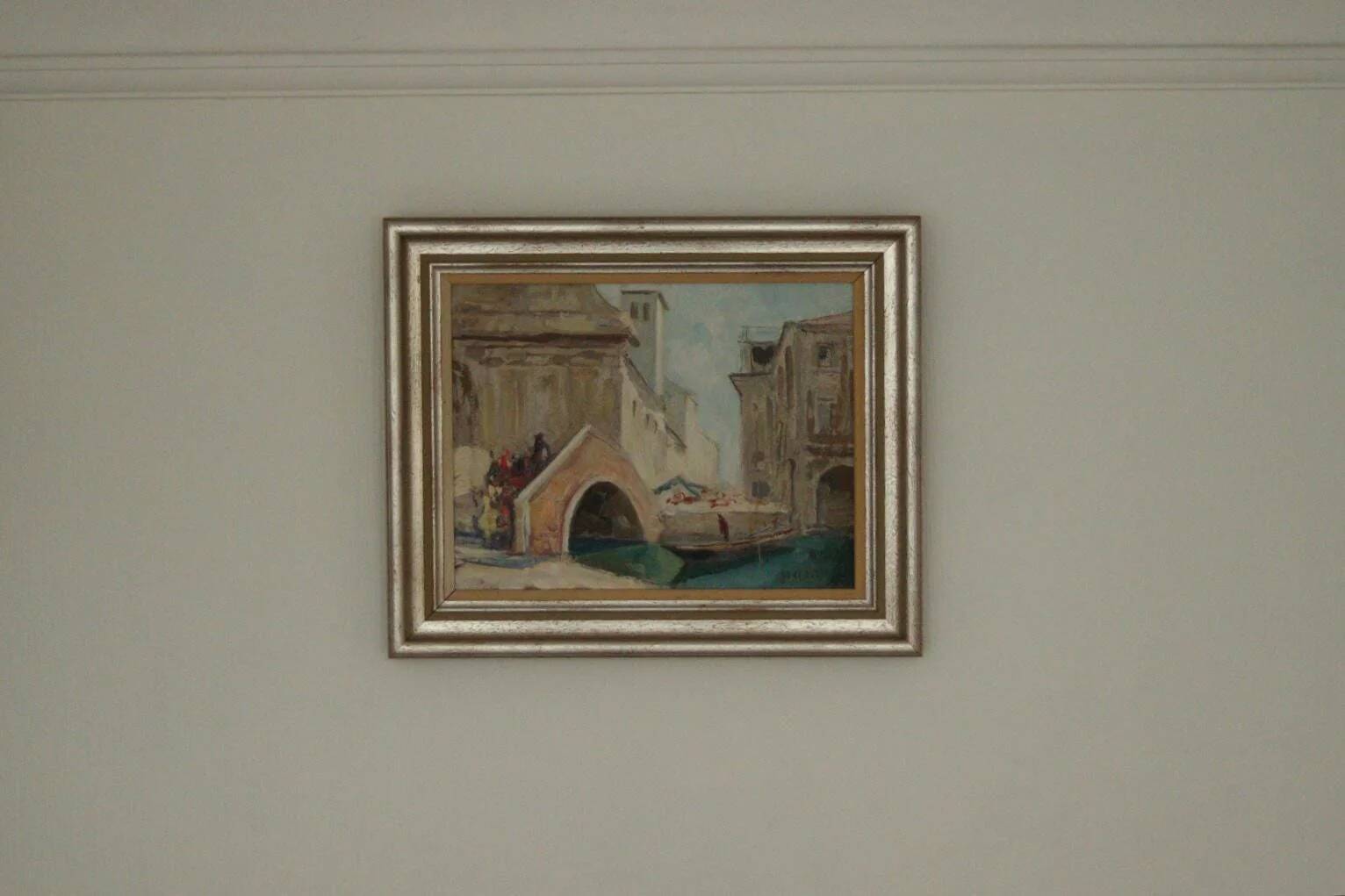 Painting "Scene of Venice" by Knut Norman