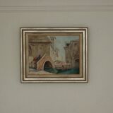 Painting "Scene of Venice" by Knut Norman