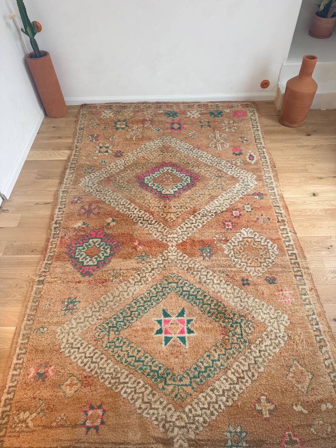 Large vintage Beni M'Guild Berber rug