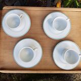 4 cups and saucers Guy Degrenne