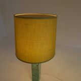 Mid-century green marble table lamp by Bergbom, Sweden, 1960s.