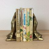 Brass hand bookends