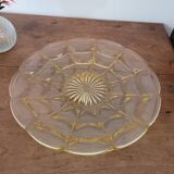 1950s yellow glass tray