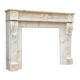 Louis XVI style pink marble fireplace, circa 1980.