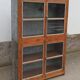 Old glass cabinet in wood and metal