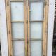 Old fir window with frame (one opening pane)