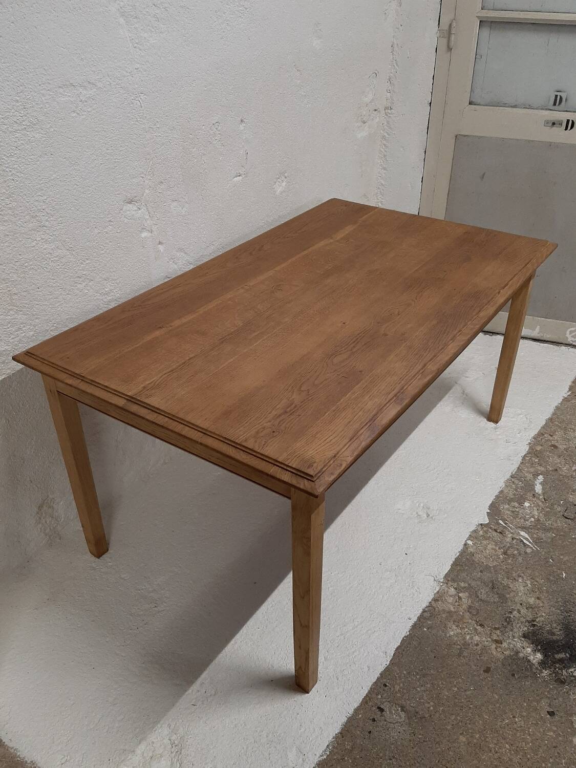 Solid oak farm table