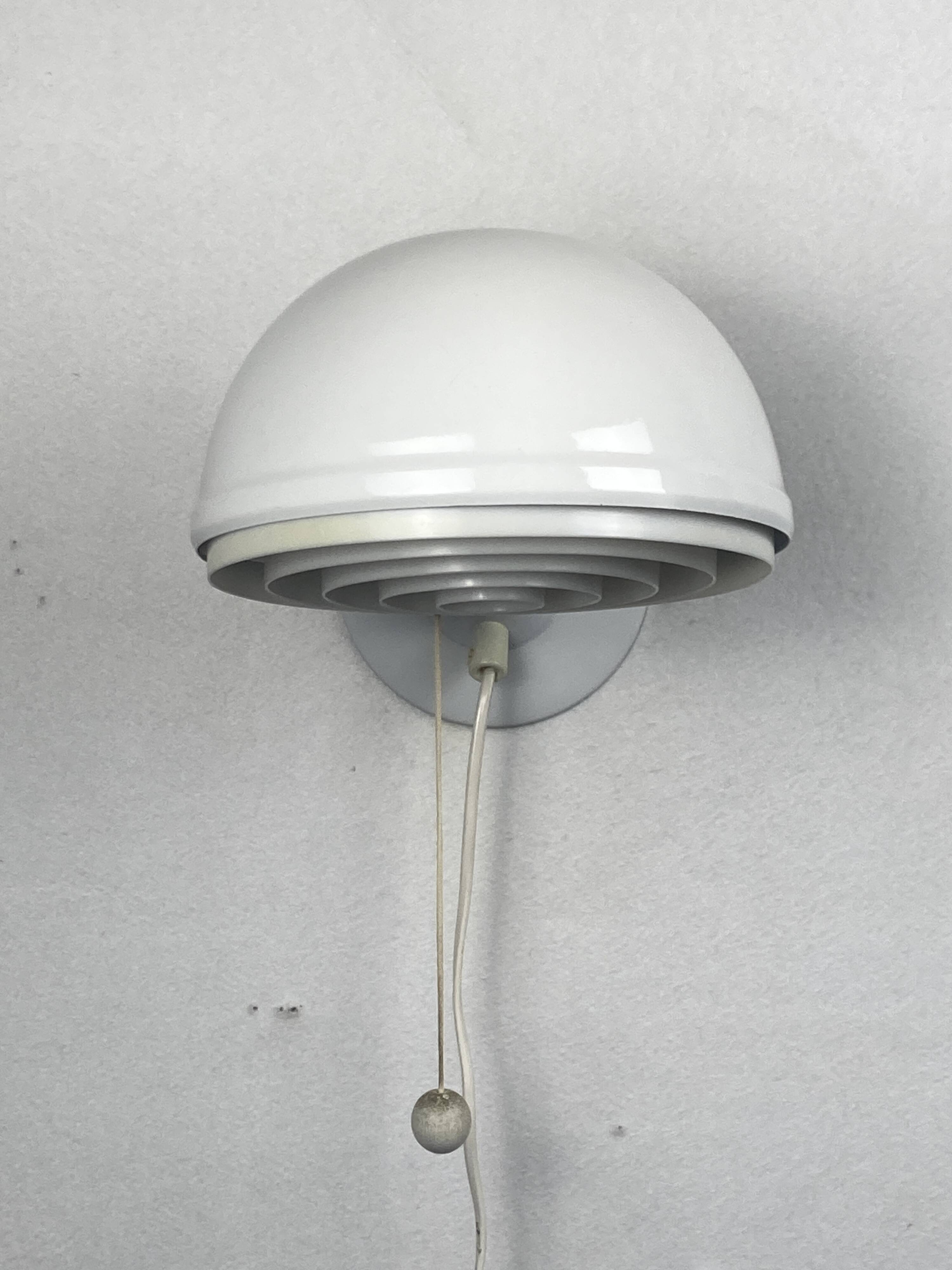 Pair Scandinavian wall sconces by Knud Christensen for ABO Randers, Denmark 1960s-1970s