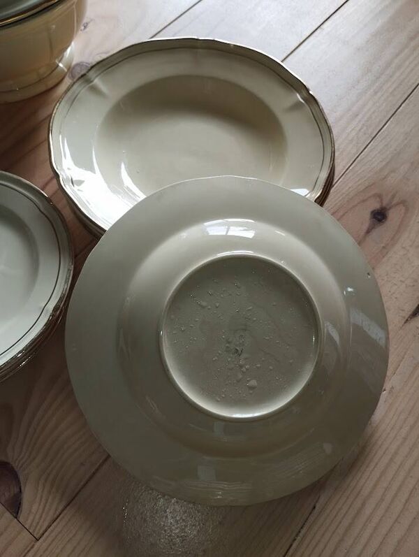 Service gien – modèle niderviller – lot d’assiettes ancien