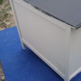 Sideboard style Louis XV light gray