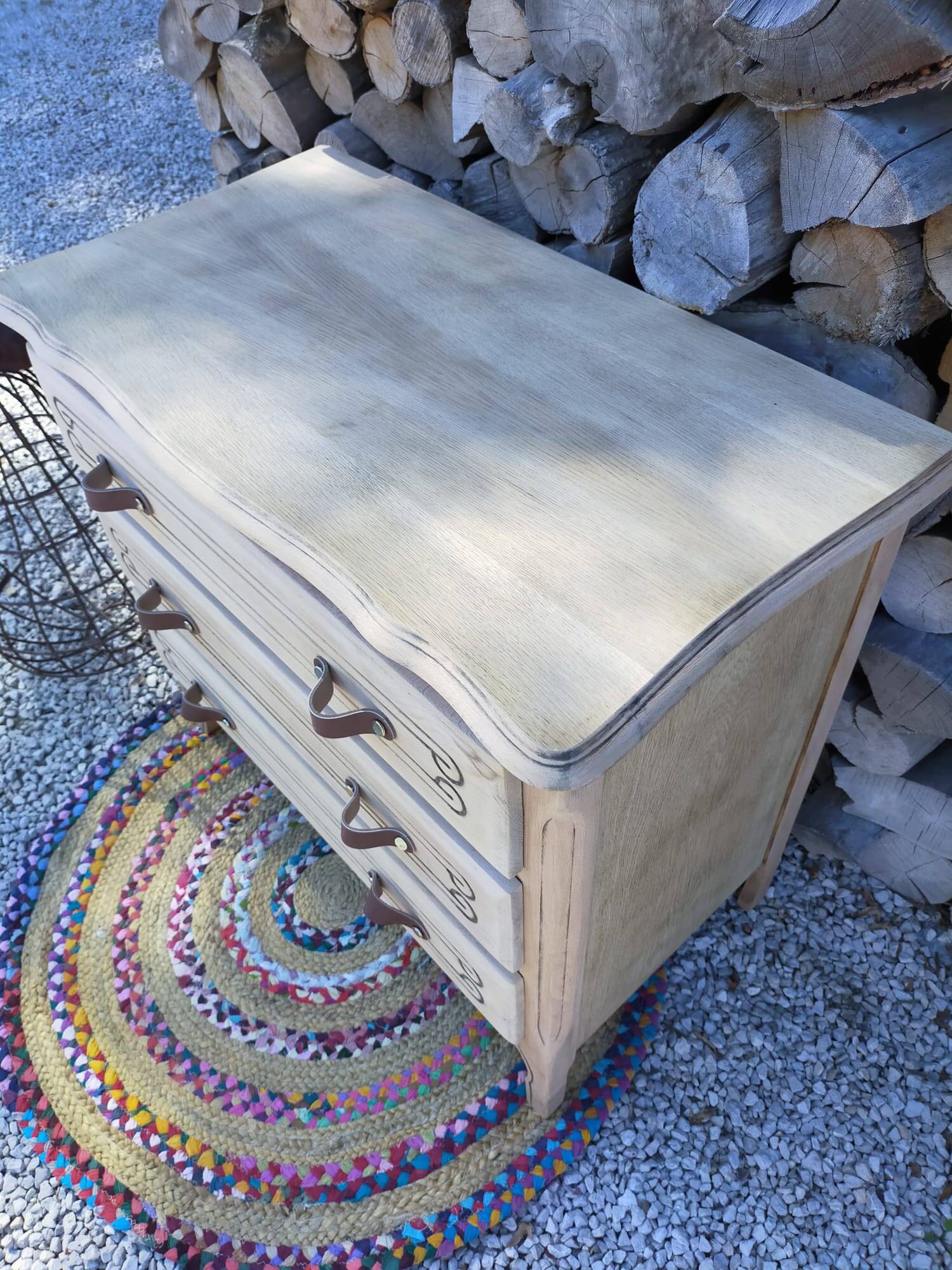 renovated wooden chest of drawers