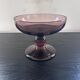 Coupe a fruits en verre améthyste
