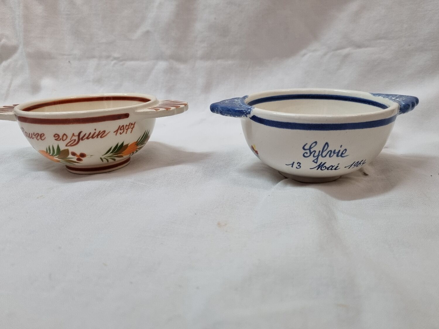Henriot Quimper ear bowls 1960 to 1992