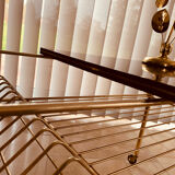 Vintage 60's vinyl side table/coffee table