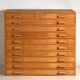Antique plan cabinet in beech wood – Central Europe, around 1950
