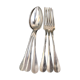 Series of 6 cutlery silver metal North Star