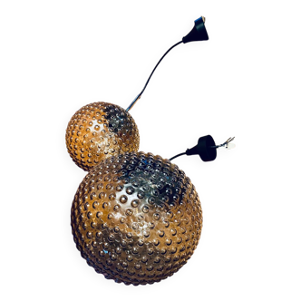 Paire de lustre vintage Design Motoko Ishi Rolf Kruger