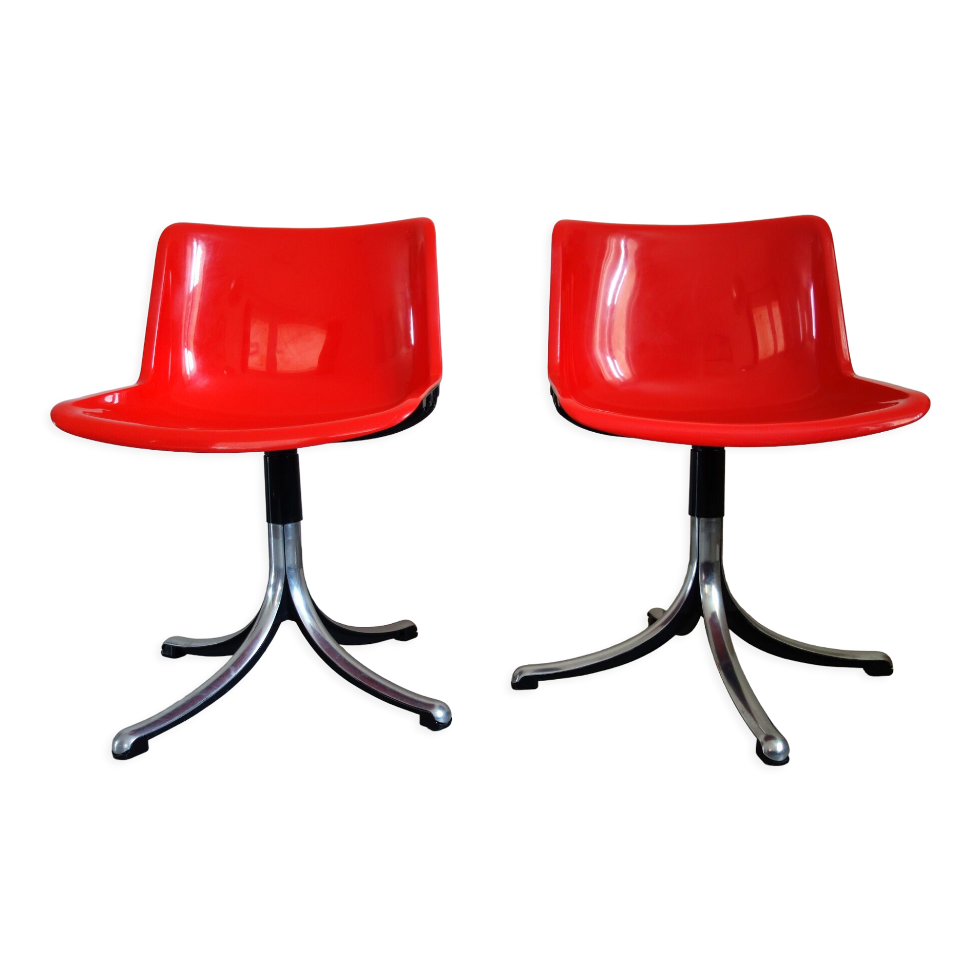 Paire de chaises Modus par Osvaldo Borsani pour Tecno, 1974