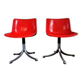 Pair of Modus chairs by Osvaldo Borsani for Tecno, 1974