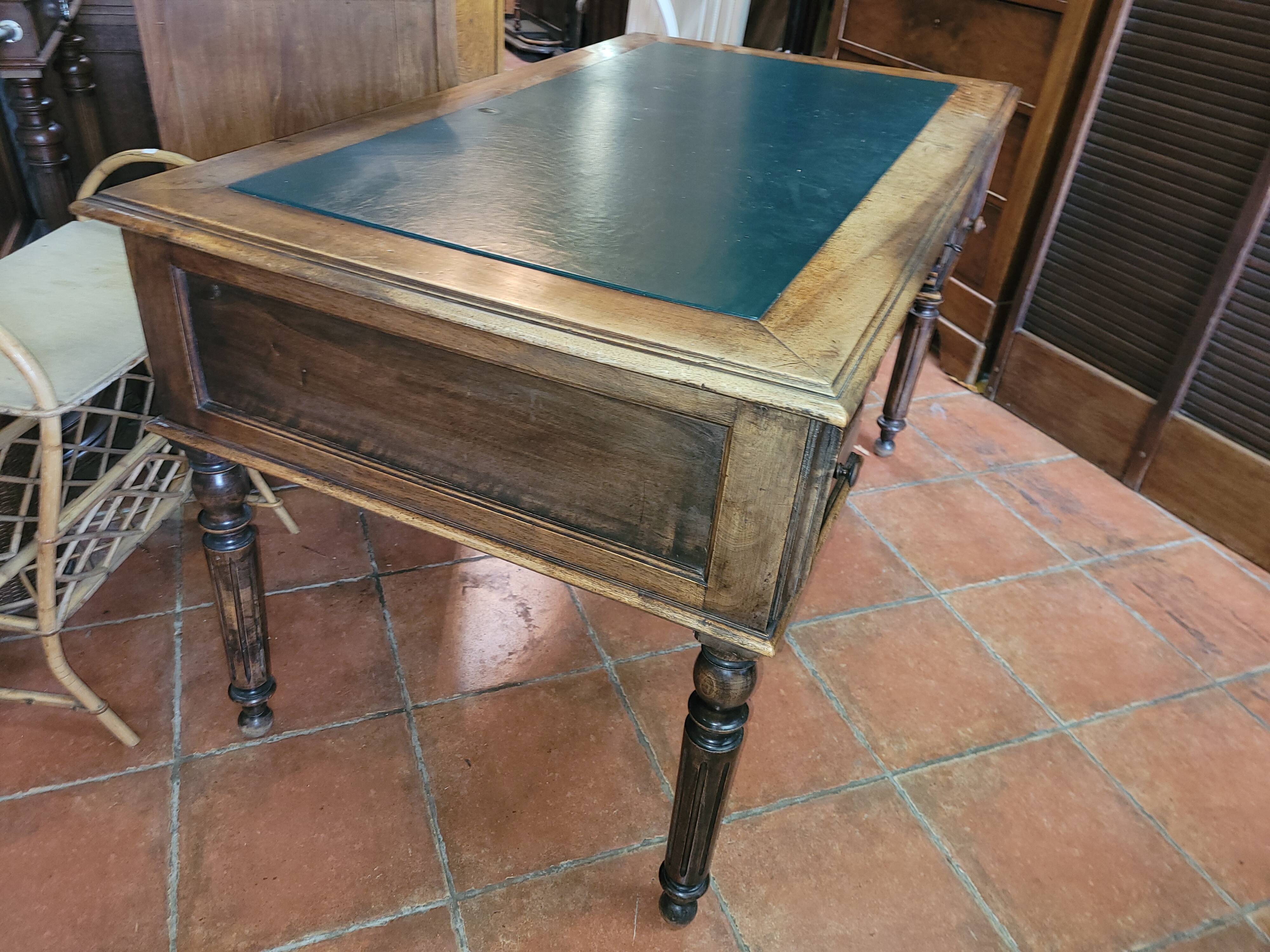 Old Louis Philippe style desk in walnut