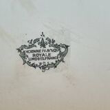 Large oblong dish old fabrique royale limoges signed d'artois 49 cm
