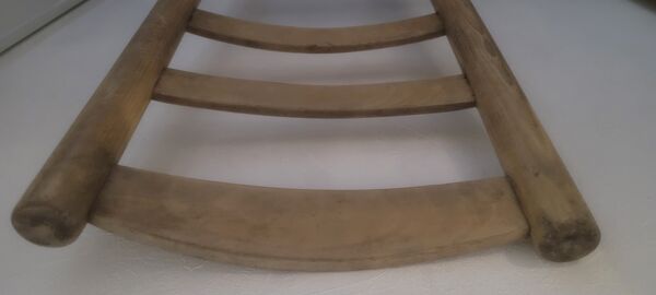 Chaise campagnarde assise en corde