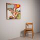 Abstract painting of a figure under the sun - 2 of 2