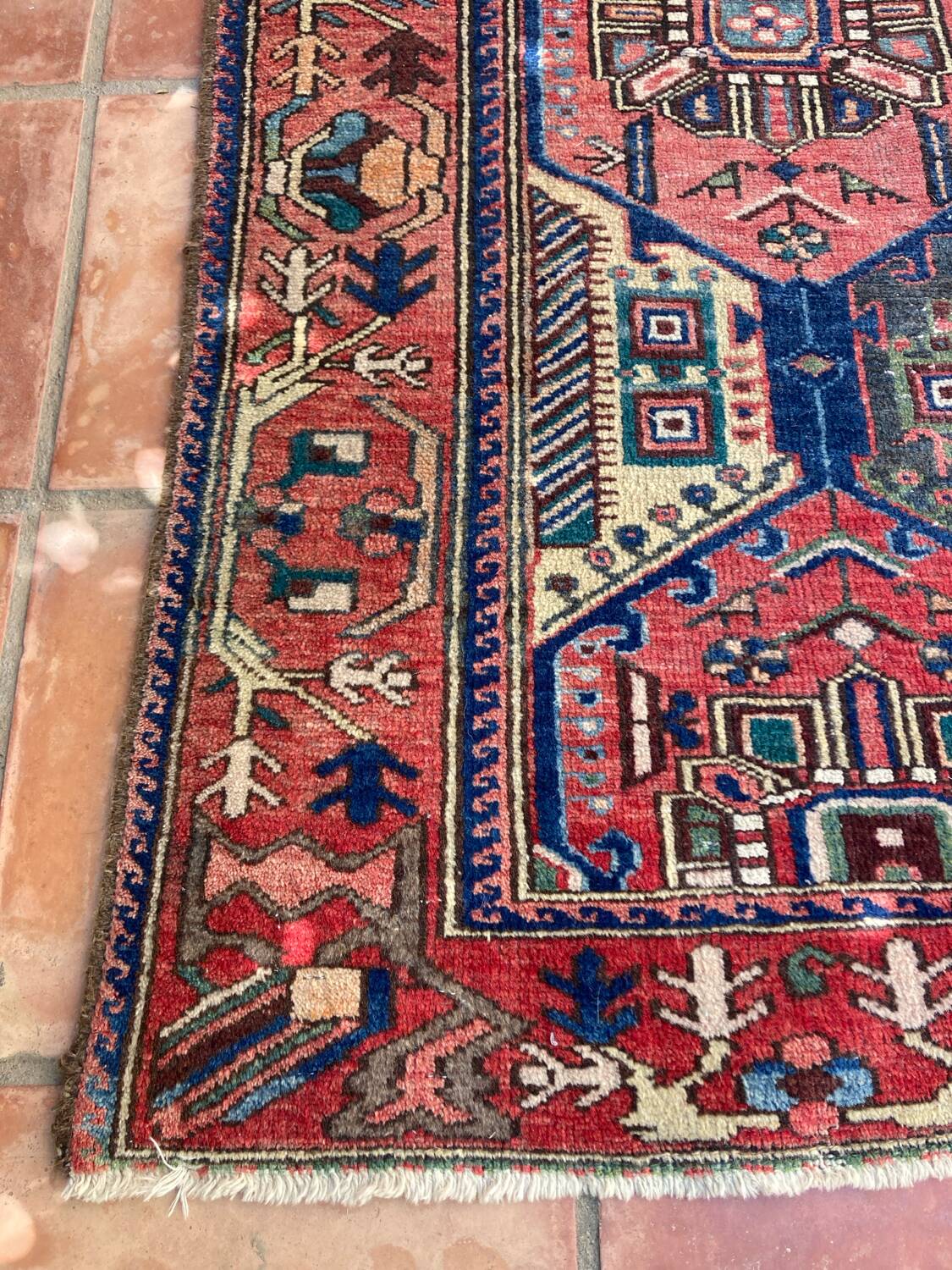 Moroccan handmade wool rug