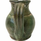 Vintage enameled terracotta pitcher