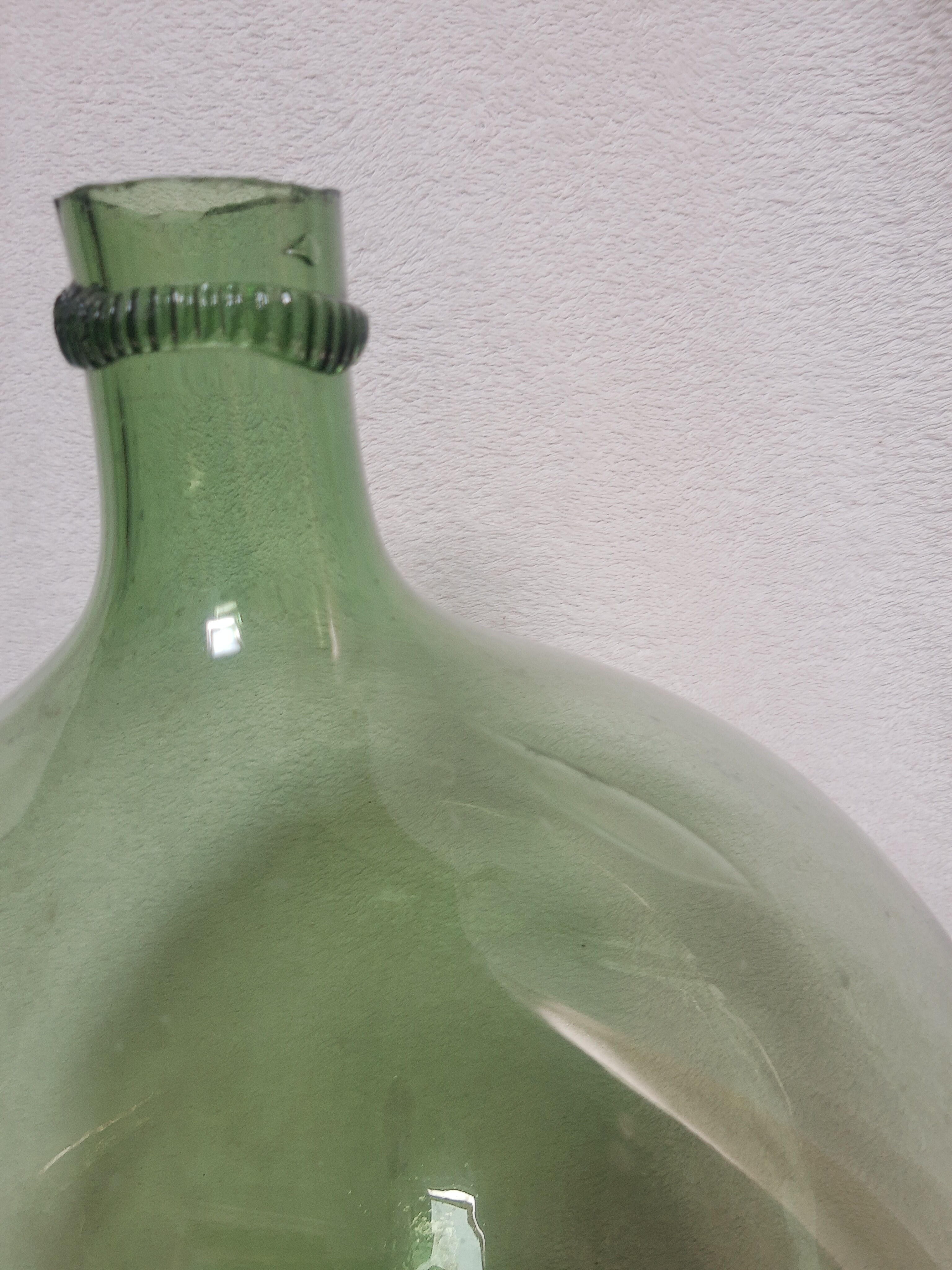 Dame-jeanne bonbonne en verre soufflé 10L vintage