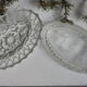 Glass butter with cow motif made in France
