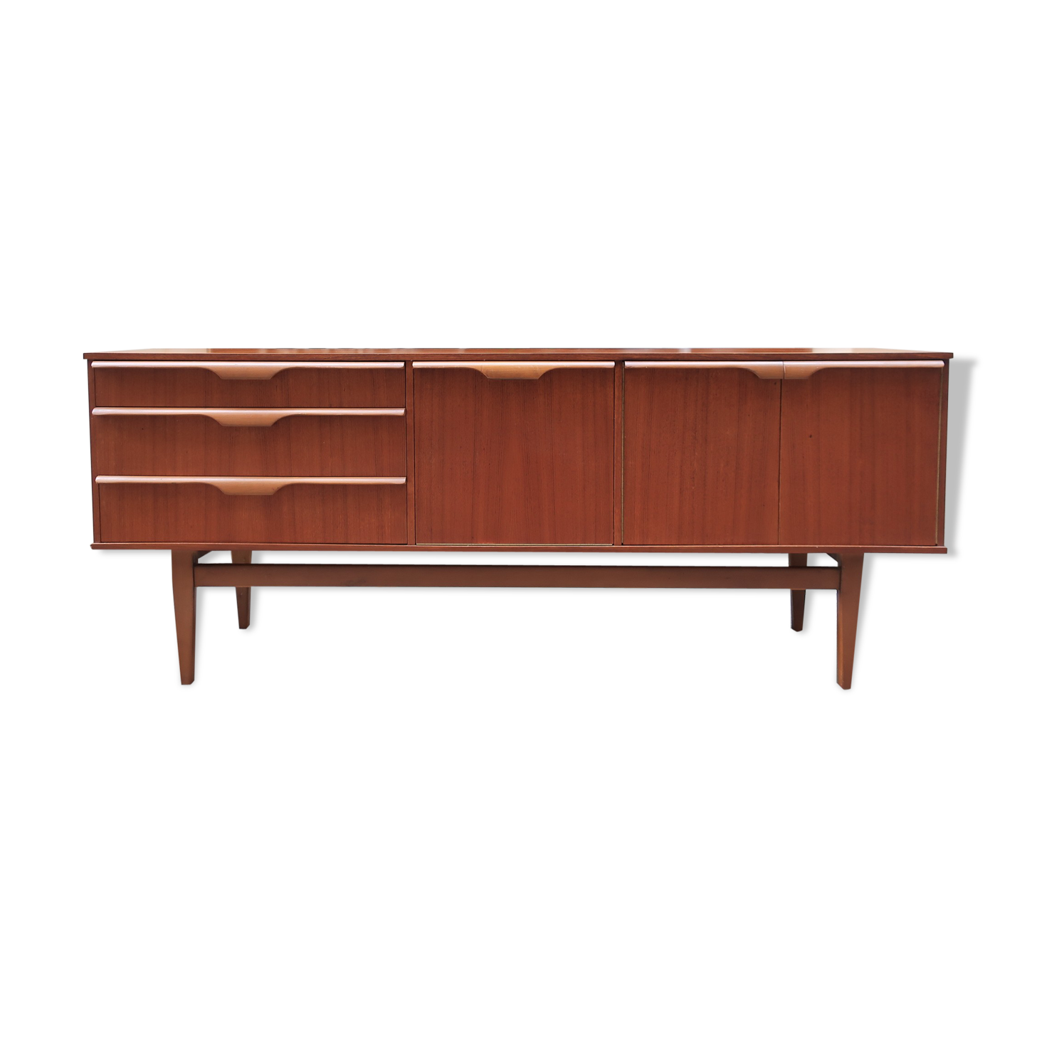 Row of the 1960s teak