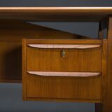 Teak Schreibtisch von Gunnar Nielsen für Tibergaard, Dänemark, 1960er