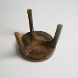 Wa-Hehe tribal carved tripod stool, Tanzania 1950s