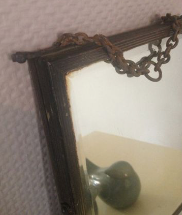 Mirror barber brass tryptic, 1930