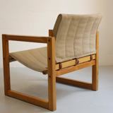 Armchair Safari Linen Ikea Vintage designer Karin Mobring