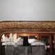 Louis Philippe style mirror in elm-veneered wood and gilded stucco height 83cm