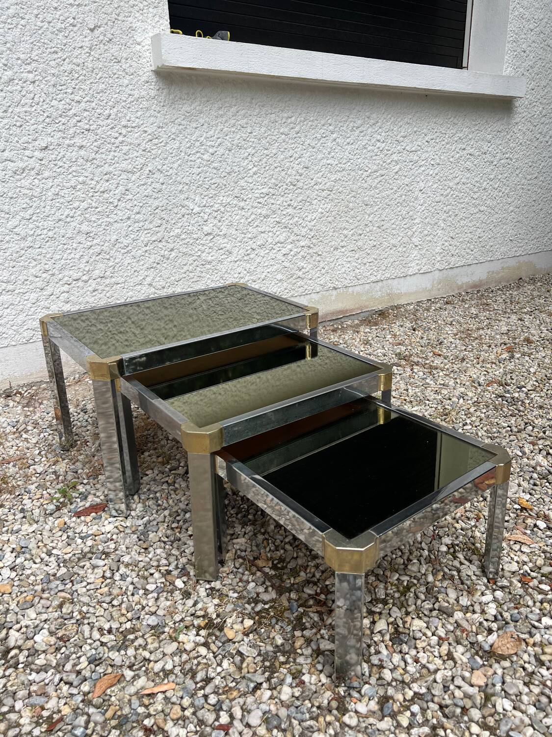 Vintage 1970s Romeo Rega Nesting Tables