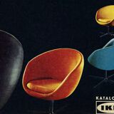 Swivel armchair 60s