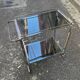 Chrome rolling serving cart from the 1950s-60s